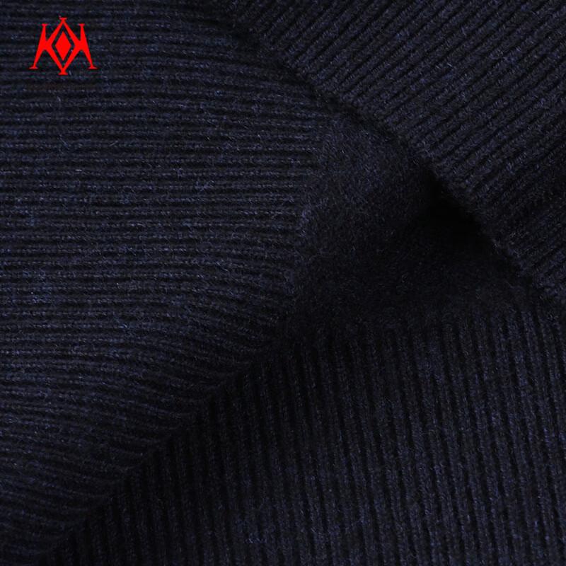 KaiKai Men's 100% Pure Wool Knit Polo Sweater