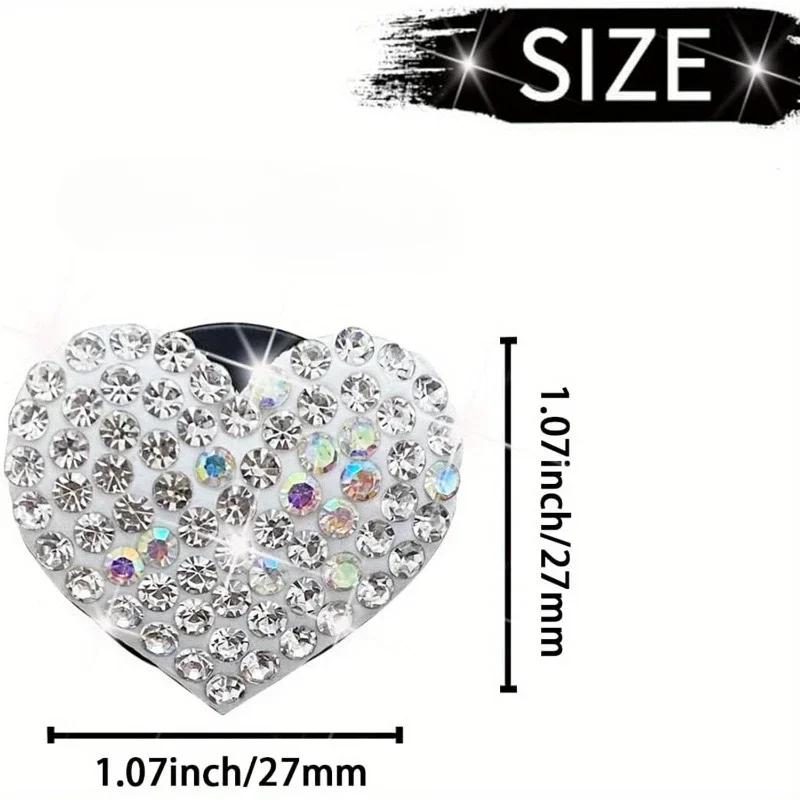 

Блестящее сердце стразы украшение для автомобиля милый автомобильный зажим для духов ароматерапия кондиционирование автомобильные аксессуары принадлежности