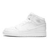 New 1 Retro Mid GS Triple White 554725-104