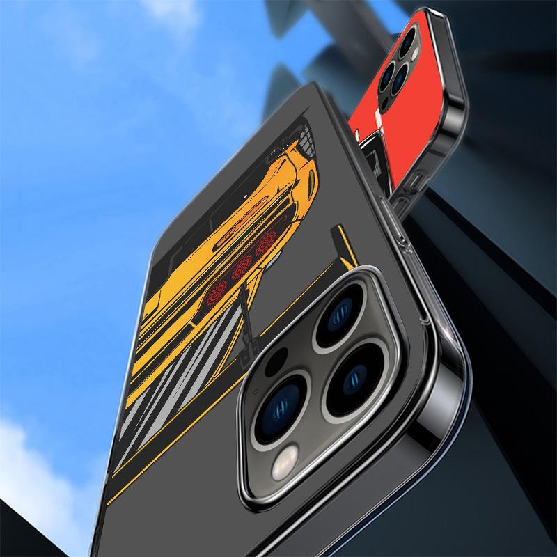Japan JDM Sports Cars Comic Phnoe Case for Iphone 17 Air 16 11 12 13 Mini 14 Plus 15 Pro Max 7 8E SE 2020 16ProMax Phone Cover C