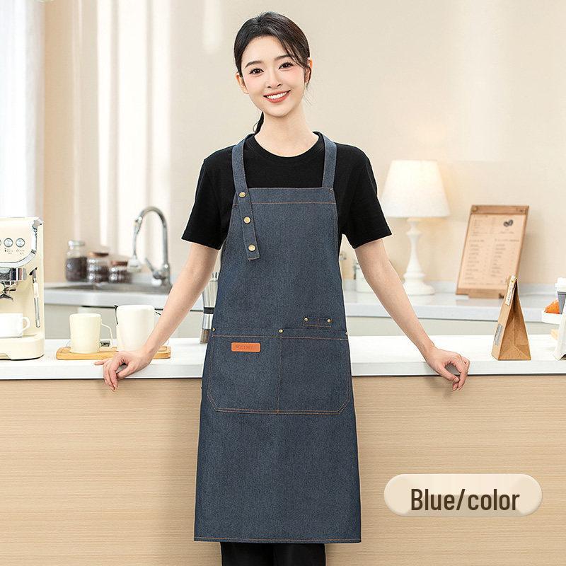 Waterproof Denim Apron for Cafes & Bakeries
