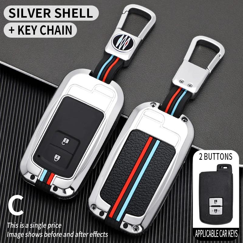 Car Key Case Cover for Toyota Camry Corolla RAV4 Highlander Avalon 2015 - 2017 Protector Smart Control Shell Holder