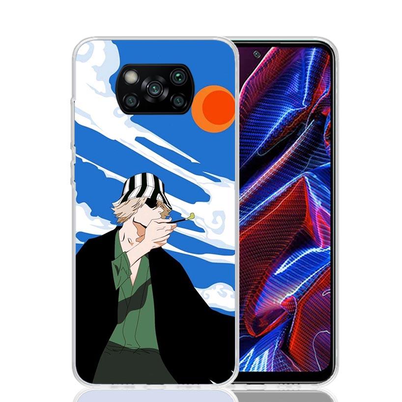 Bleach Kisuke Urahara Phone Case For Xiaomi Poco X7 X6 X5 Pro F7 Ultra Redmi 15C 15 13 13C 12 12C 10 10A 10C 9 9A 9C 9T Cover Po