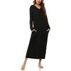 Women's Long-Sleeve Cotton Nightgown Pajamas