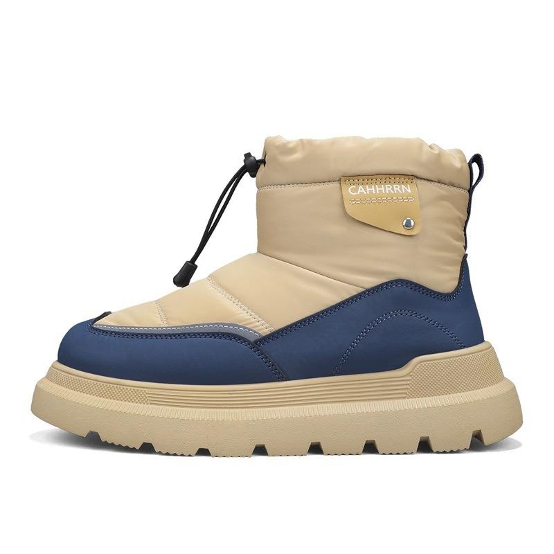 Men'S Winter Boots Warm Waterproof Non-Slip Plush Sneakers Shoes Winter Slippers Male Tenis Boots