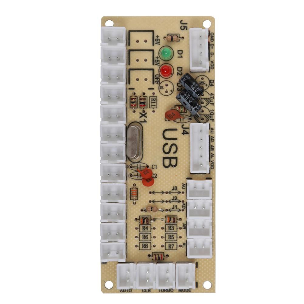 Arcade Game USB Encoder Controller with Acrylic Crystal Case for Raspberry Pi and PC Mainframe822A