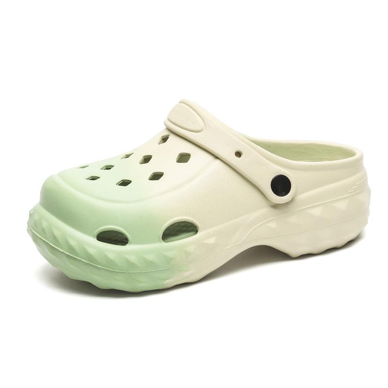 Summer new fashion trend casual hole shoes wear thick-soled non-slip wear-resistant garden shoes cool slippers tide