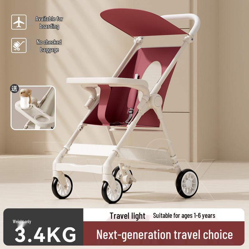 Compact Folding Baby Stroller: Lightweight, Travel-Friendly & Airline Approved