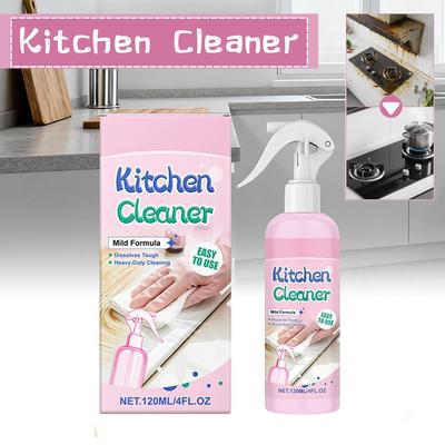 Degreaser Kitchen Cleaner 120ml Heavy Duty Spray Stove Hood Oil Stain Remover Powerful Cleaning Agent Household Cleaning Tools