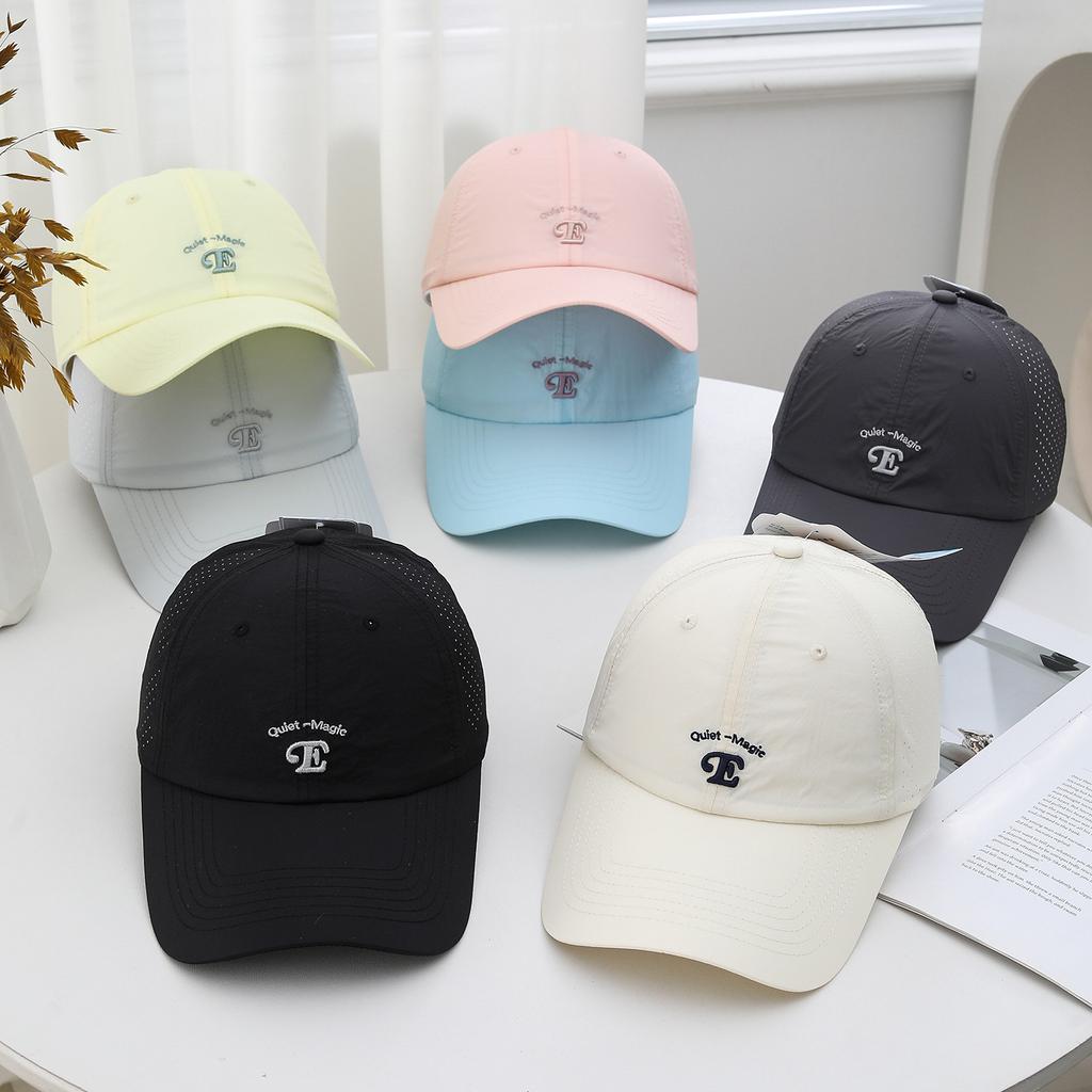 Spring And Summer Big Head Circumference Soft Top Embroidery Letter Baseball Cap Female Versatile Casual Cap Male