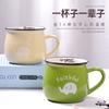 Creative Japanese Ceramic Cup Gifts, Big Belly Cup Breakfast Cup Milk Coffee Cup Color Glaze