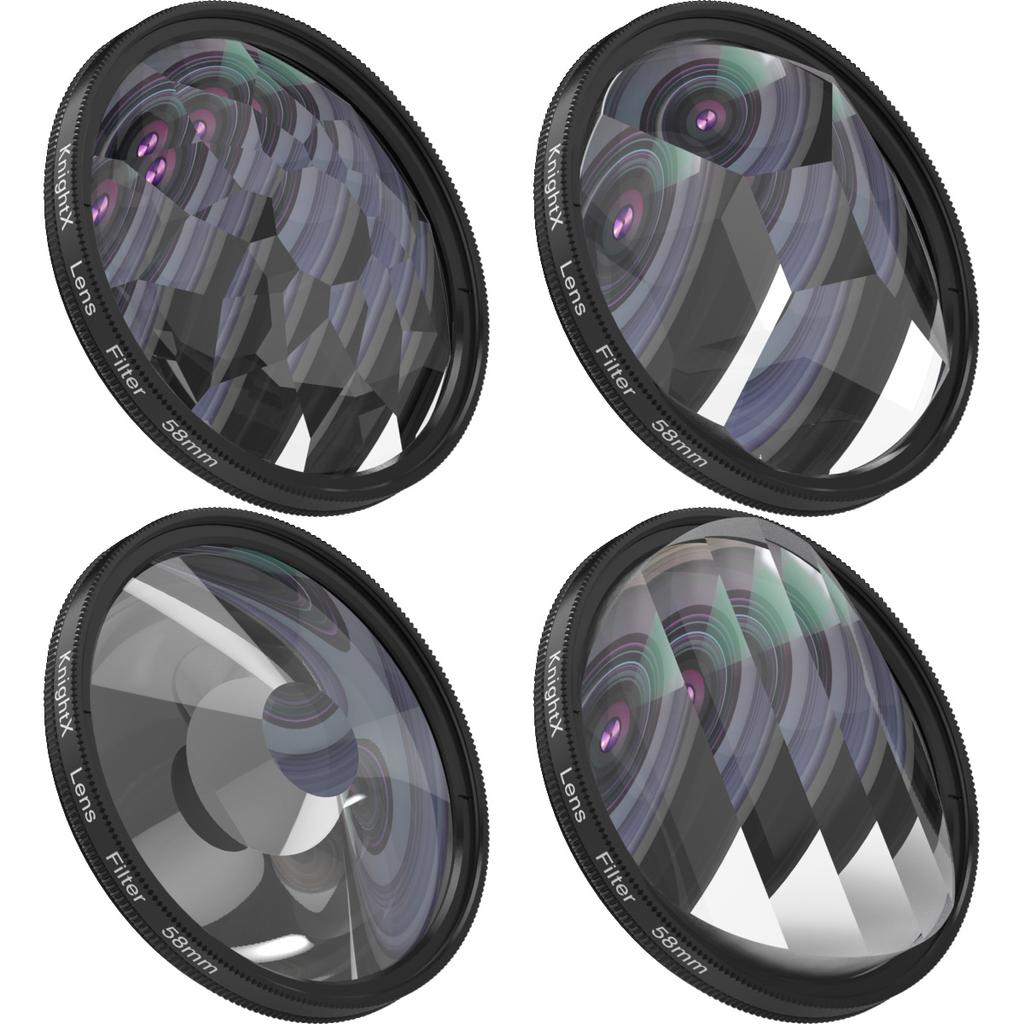 KnightX Special Effects Prism Lens Halo Fx Filter nd4 filter photography for canon nikon Sony DSLR SLR Camera 6