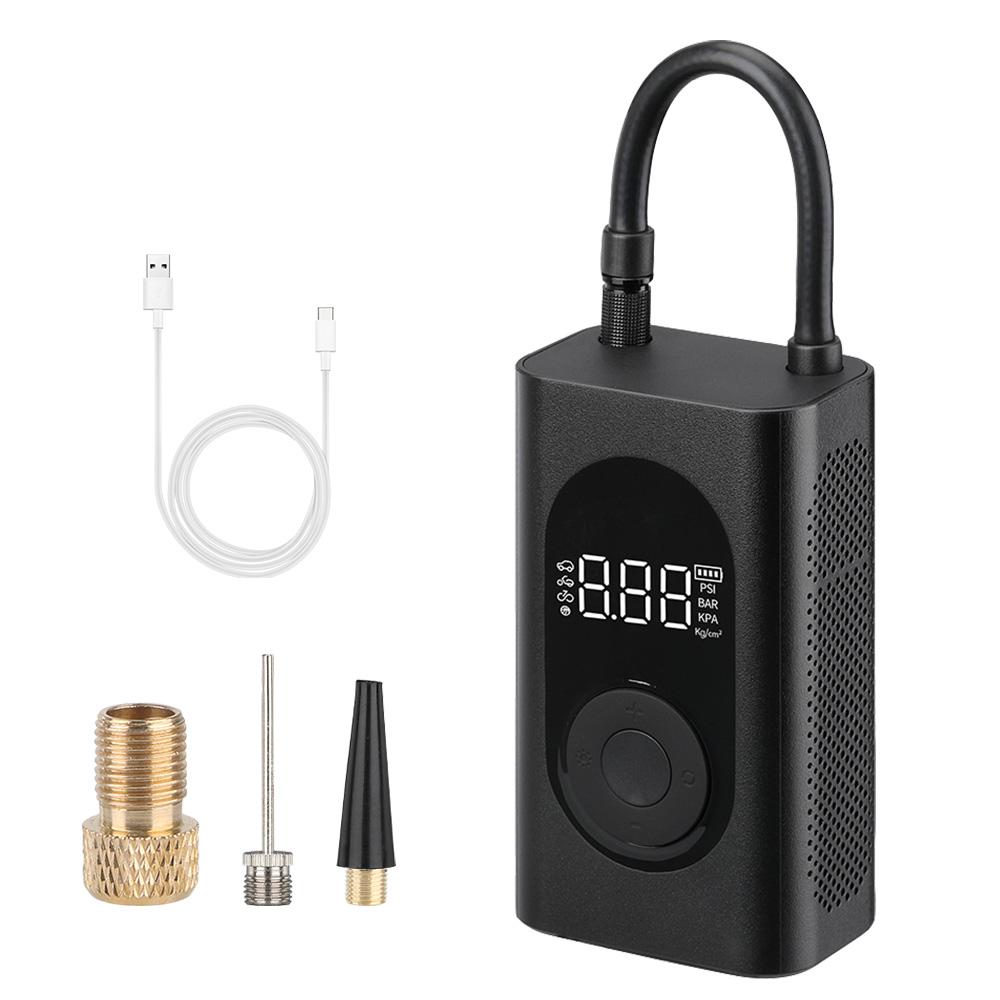 

15л/мин, 4000 мАч, 10,3 бар, 150PSI, автошины, шарики для мотоциклов, велосипедов, электрический насос для накачки шин, портативный автомобильный воздушный компрессор, 60 Вт чёрный