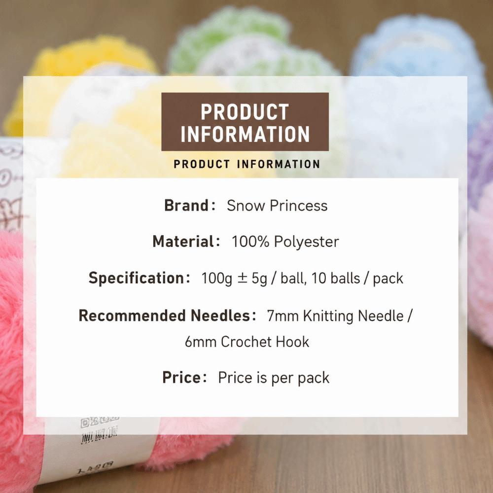 Long Plush Faux Fur Yarn Thickness Knitting Yarn Thread New Fluffy Mink Yarn  DIY Crocheting Hat