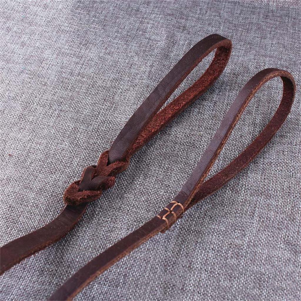 Strong Genuine Leather Dog Leash with Softening Treatment Comfortable Handle for Medium and Large German Shepherd Dogs