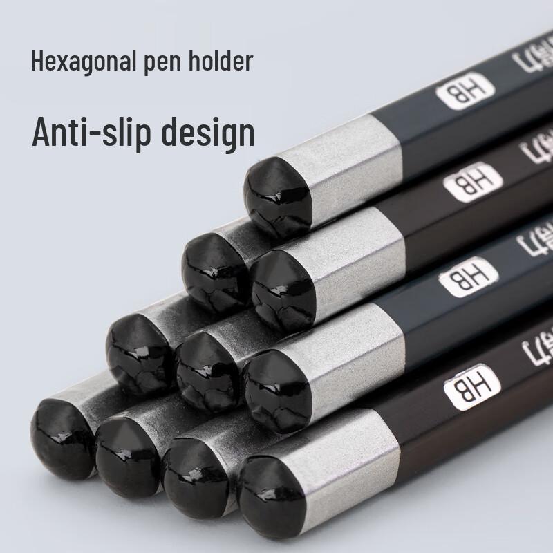 Deli HC143-HB Hexagonal Writing Pencils, HB (30-Pack)