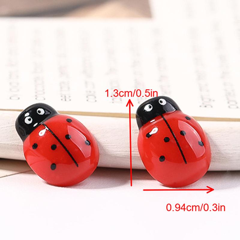 5Pcs Cartoon Bee Ladybug Cute Resin Jewelry Making Diy Decorative Accessories