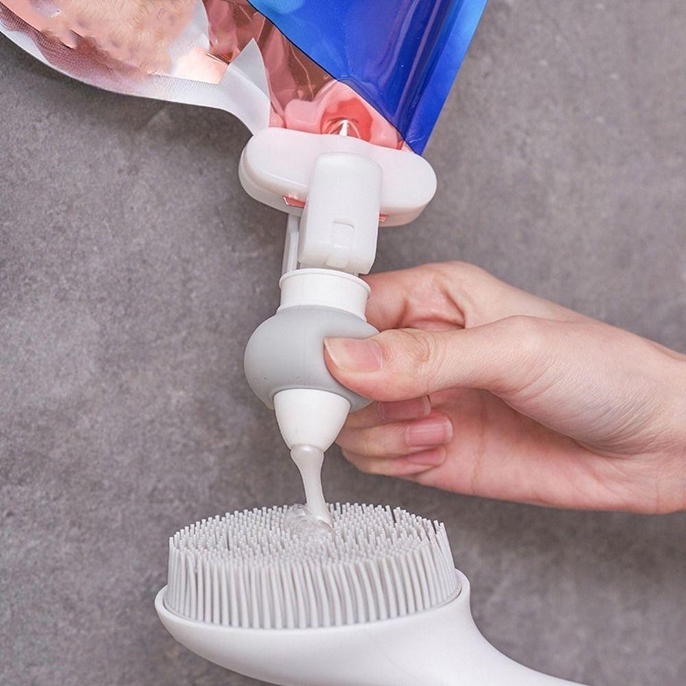Silicone Hanging Liquid Guide Pump Upside Down Body Wash Refill Squeezer  Travel