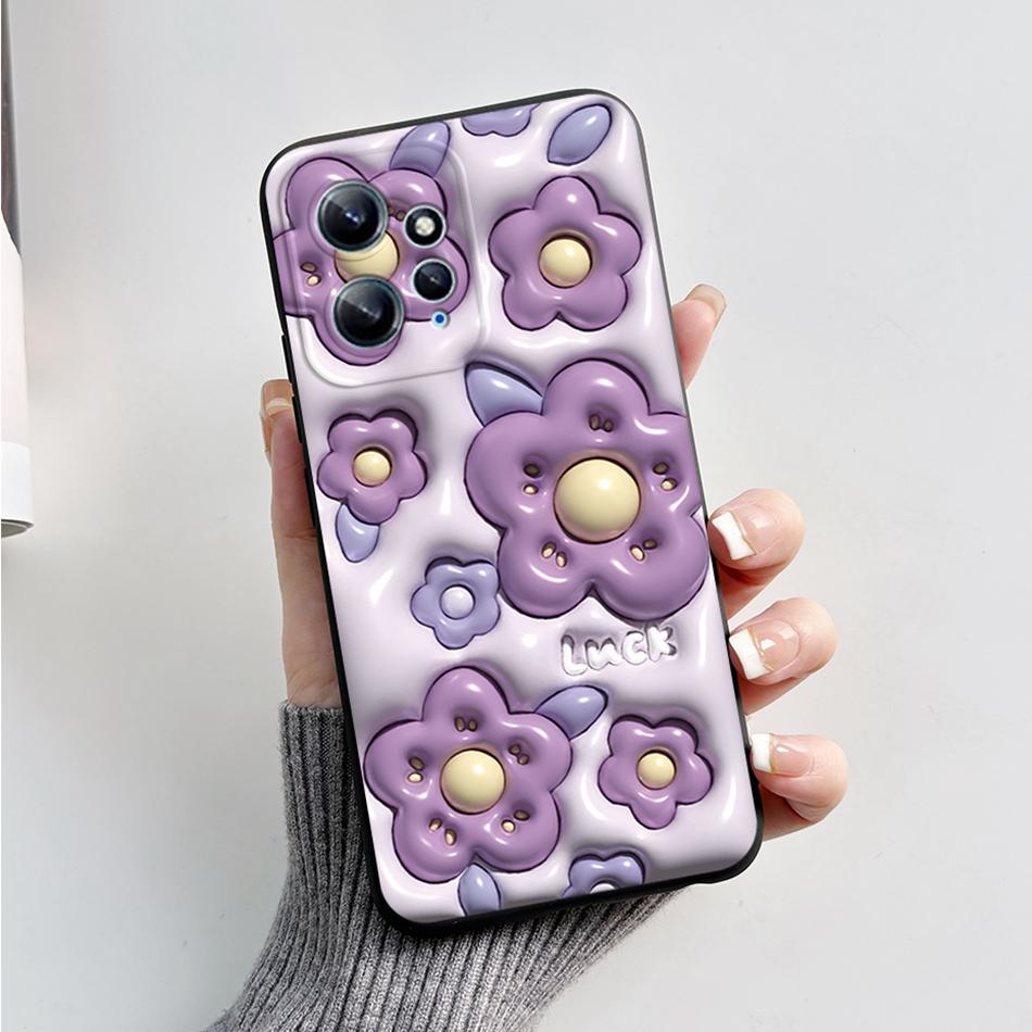 For Xiaomi Redmi Note 12 4G Case Astronaut Painted Cute Bumper Silicone Soft Funda For Xiaomi Redmi Note 12 5G Global Phone Case
