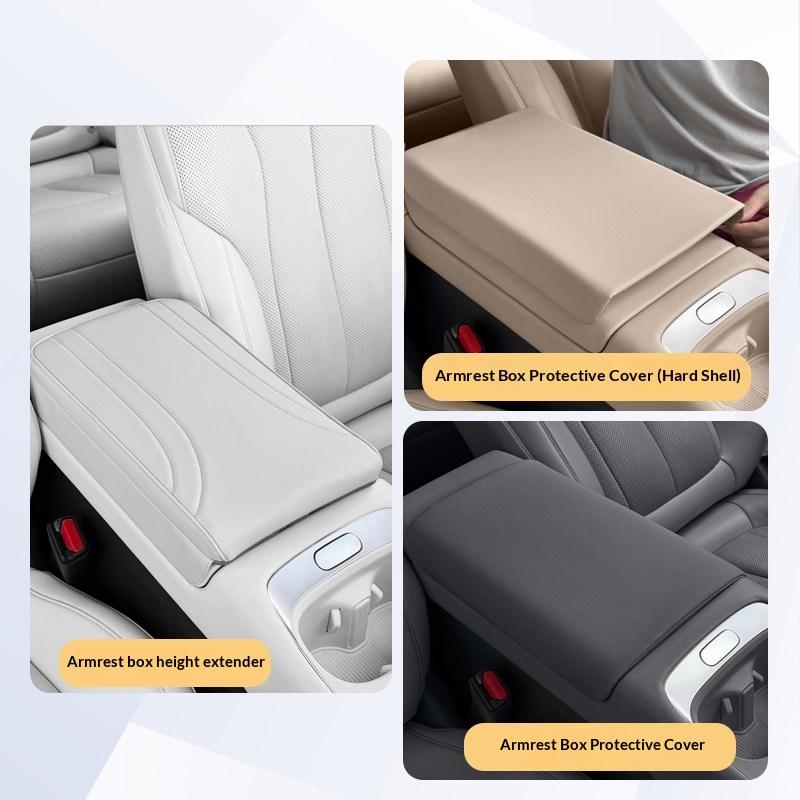 For XPENG P7+ Xiaopeng Custom Fit Car Center Console Heightening Cushion Anti Scratch Wearproof Interior Parts Armrest Box Cover