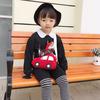 Fashion Kawaii Kids Mini Crossbody Bag - Cartoon Car Pig Canvas Coin Purse Creative Shoulder Bag for Children Boys Girls
