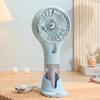 Creative New Model Handheld with Base Spray Electric Fan for Outdoor Travel, Sun Protection, Hydration, and Infinitely Adjustable Speed.