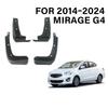Mudflaps Front and Rear Mudguards for Mitsubishi Mirage G4 2014 - 2024 Accessories Car Durable Fender Mud Flaps Splash Guards