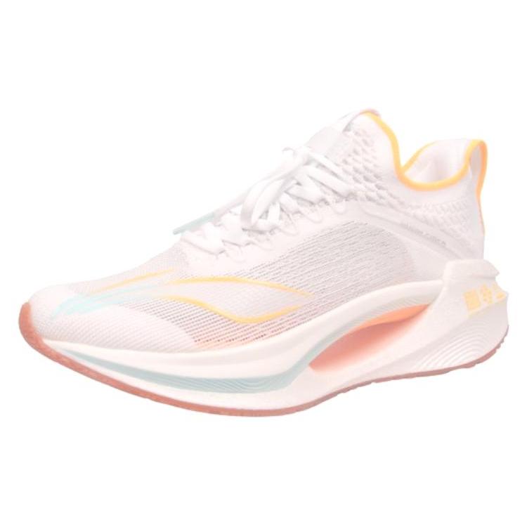 Li Ning Shadow Essential  Cushioning Lightweight Rebound Low top Running Shoes Men's Fluorescent Mango Orange ARRS003-12