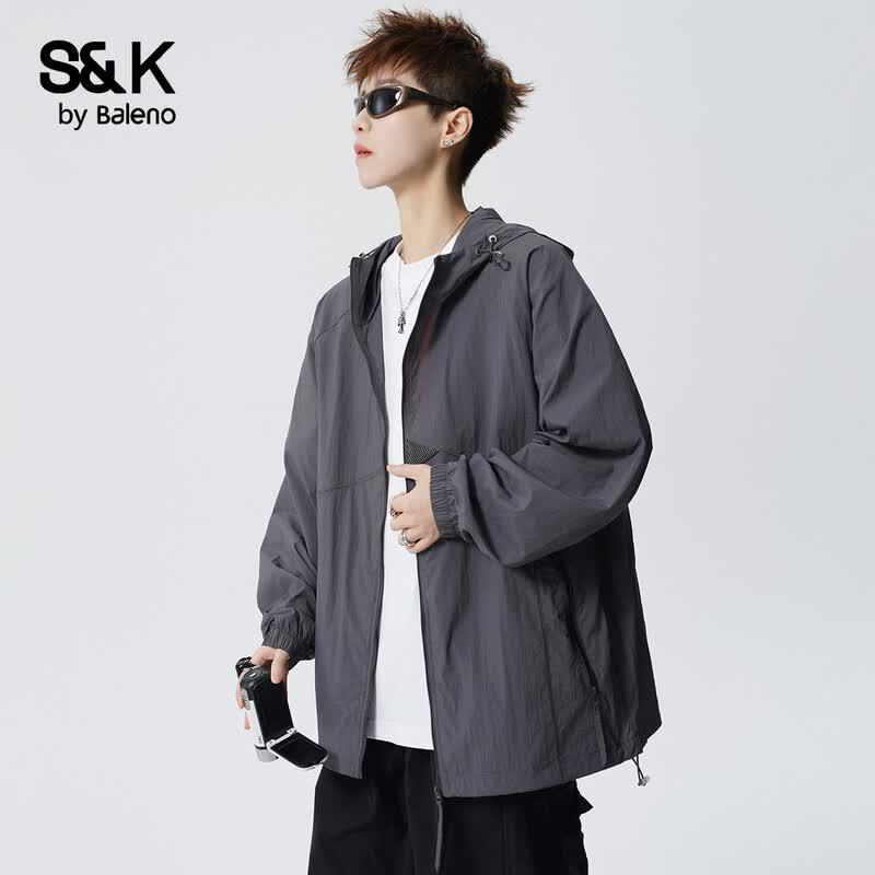 Baleno Men's S&K Series Lightweight Hooded Sun Protection Jacket