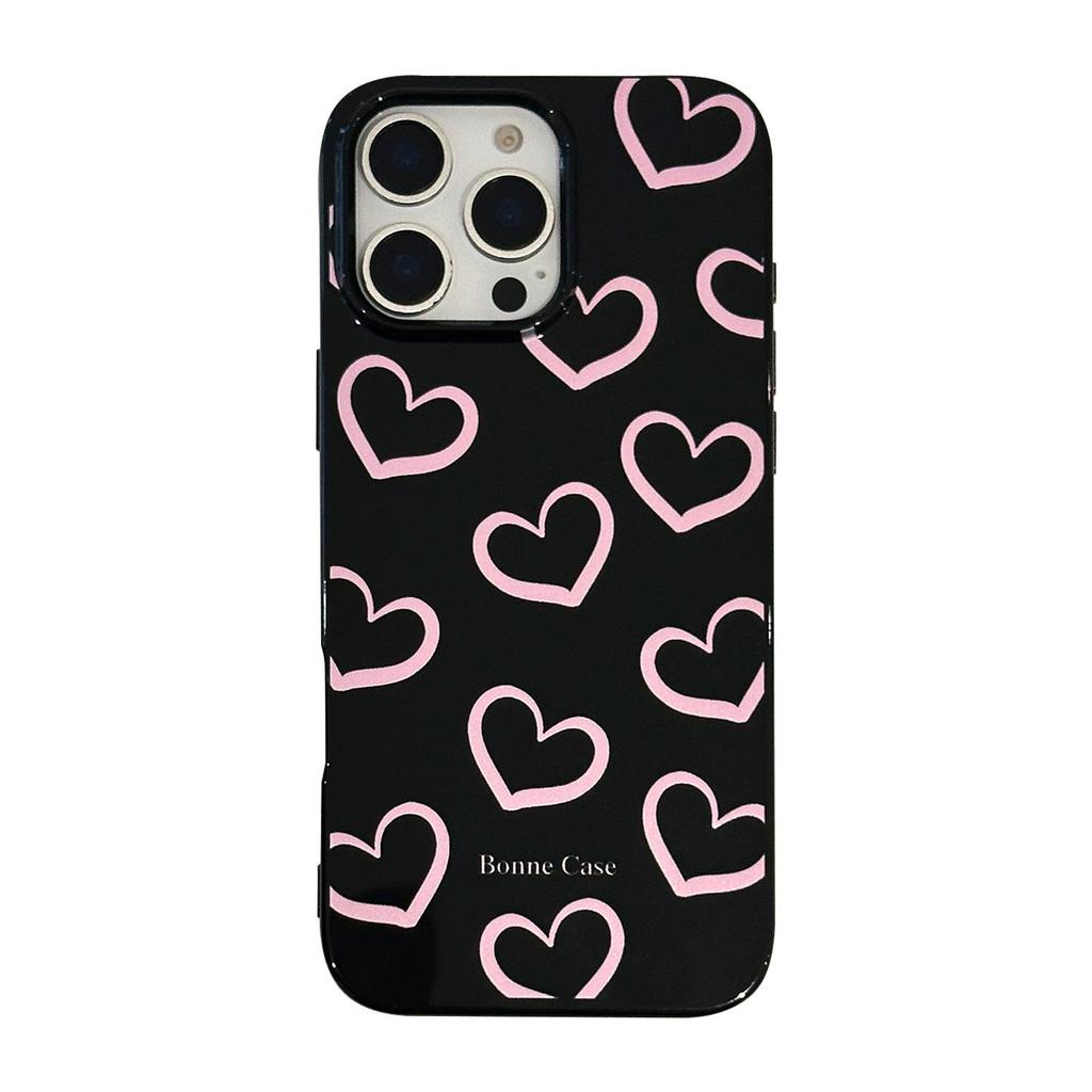 Pink Heart Phone Case for iPhone 17 and iPhone 17 Pro Max