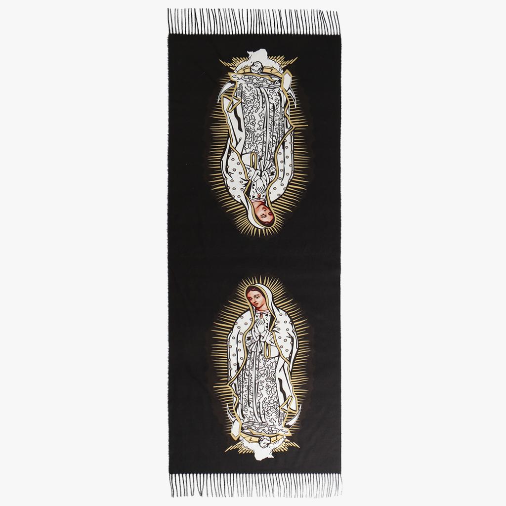 Printed Virgin Mary Of Guadalupe Scarf Men Women Winter Fall Warm Scarves Mexico Catholic Saint Shawl Tassels Wrap
