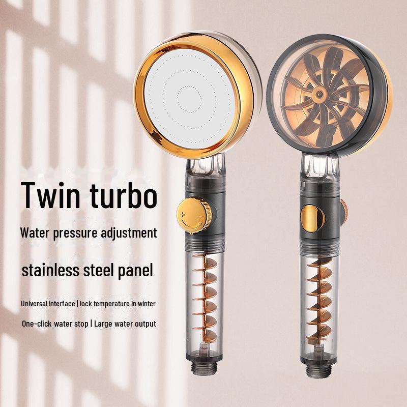 Hochdruck-Turbo-Duschkopf-Set mit großem Wasserausstoß