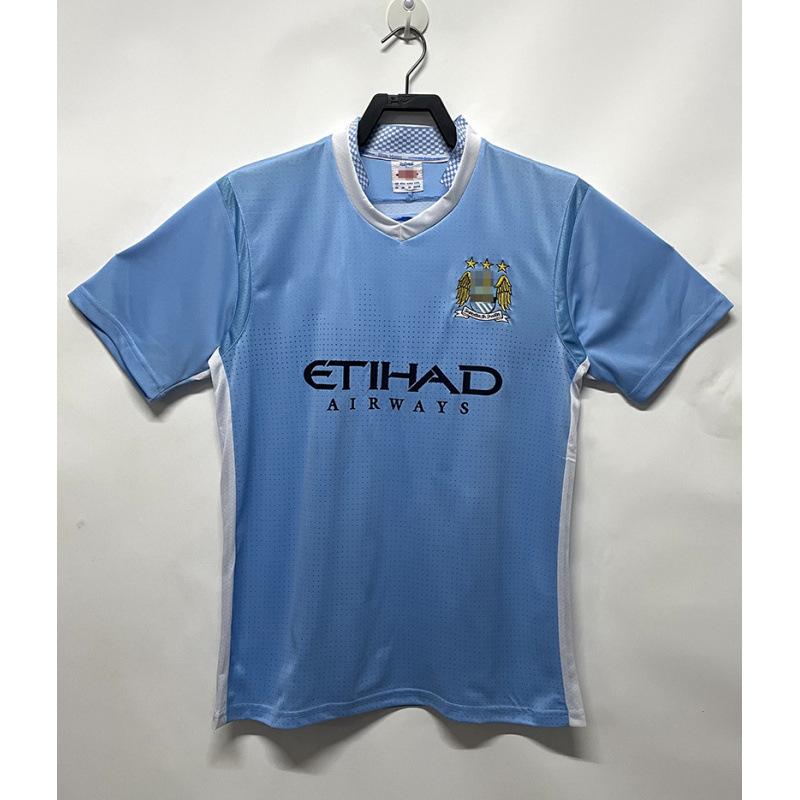 97-98 Manchester City retro drakt Nr. 17 Sun Jihai 16 Aguero 15 Harland 07-08 lang kortermet fotballtrøye