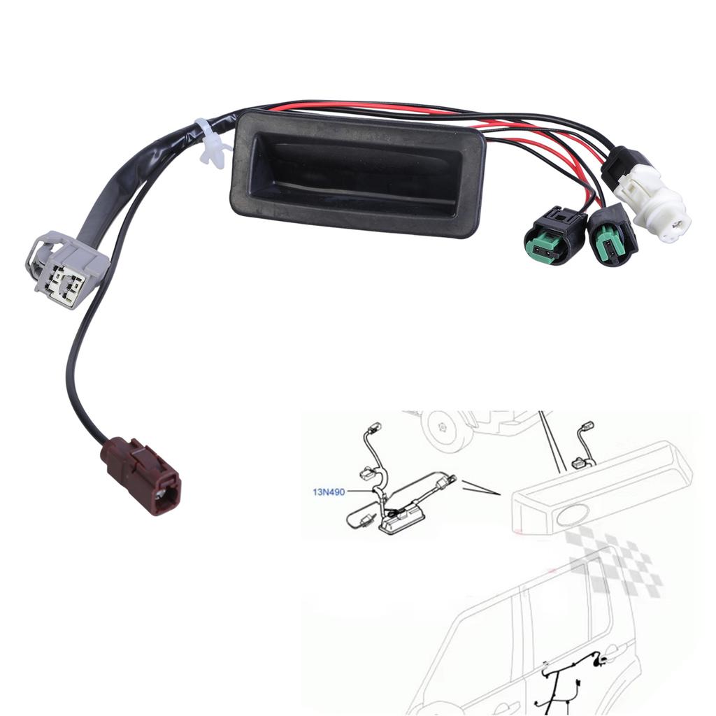 Náhradní tlačítko pro uvolnění zámku zadních dveří/kufru auta Vhodné pro Discovery 4/LR4 2010-2016 Odolné proti povětrnostním vlivům LR015458 LR071911