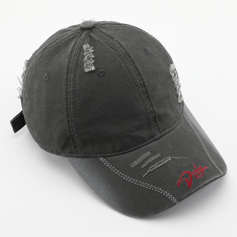 Women's washed cotton soft-top baseball cap, suitable for outdoor activities, men's travel cap, sun-protective visor