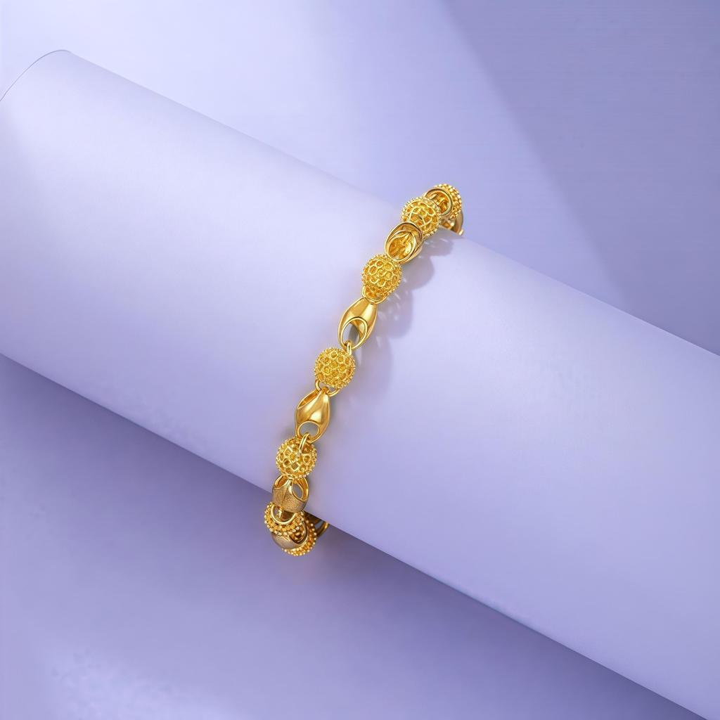 Linglong Gold Bracelet Classic Daily Adjustable Bracelet New Style Charm Bracelet Women's Fashion Wearing Chain