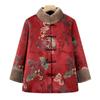 Stylish Velvet-Lined Winter Tang Suit Jacket for Elderly Women – Warm Cotton Cold-Protection Fashion