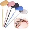 Portable Square Stainless Steel Eyelash Extension Inspection Mirror
