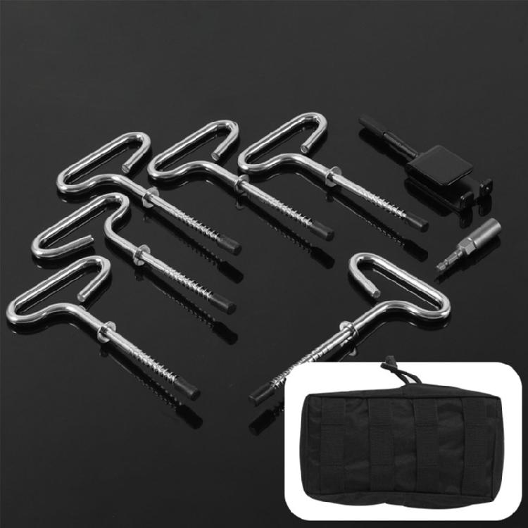 9pcs Outdoor Ground Camping Tent Stakes Anchors Pegs Windproofed Tent Stakes for Cold Weather Conditions