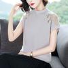 T-shirt Tops Women  Summer Versatile Loose Lace Comfortable Soft Casual Pullover T-shirt Top