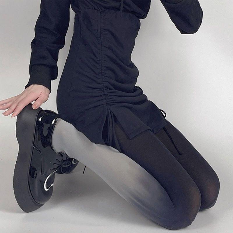 Women's Sheer Tights Control Top Pantyhose Rainbow Gradients Tights,High Waist Pantyhose Thigh High Stockings Hosiery