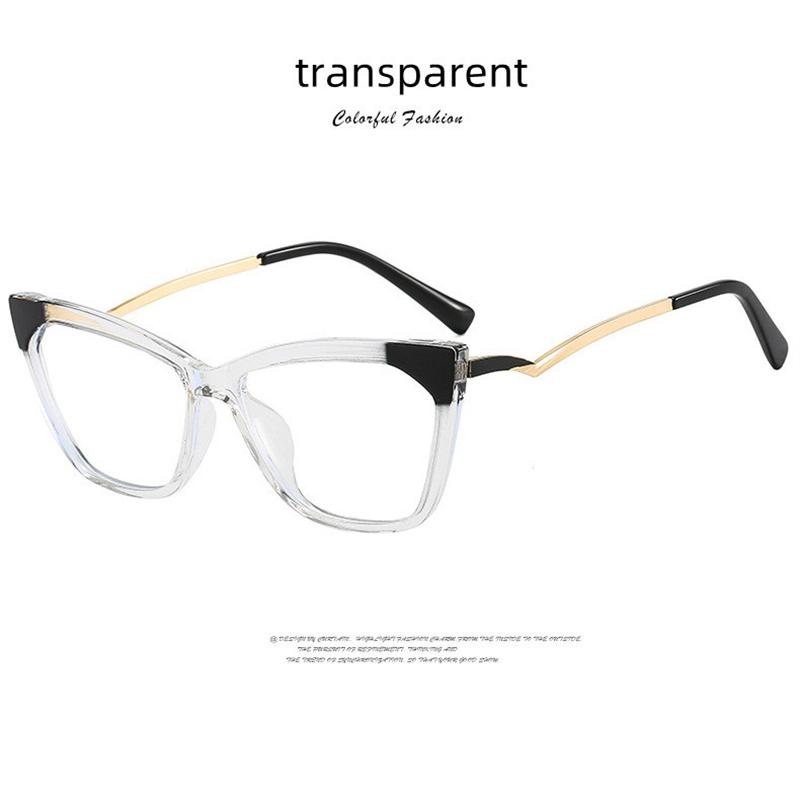 

Luxury Cat Eye Women Glasses Photochromic Anti Blue Light Reading Computer Glasses Fashion Patchwork Frame 0