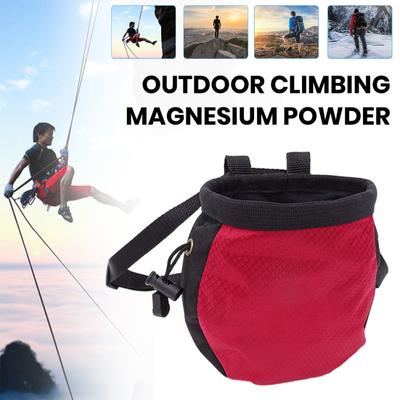 Sacchetto per magnesite da arrampicata regolabile impermeabile sacchetto per magnesite da attrezzatura antiscivolo da appendere in vita per arrampicata su roccia bouldering sollevamento pesi ginnastica