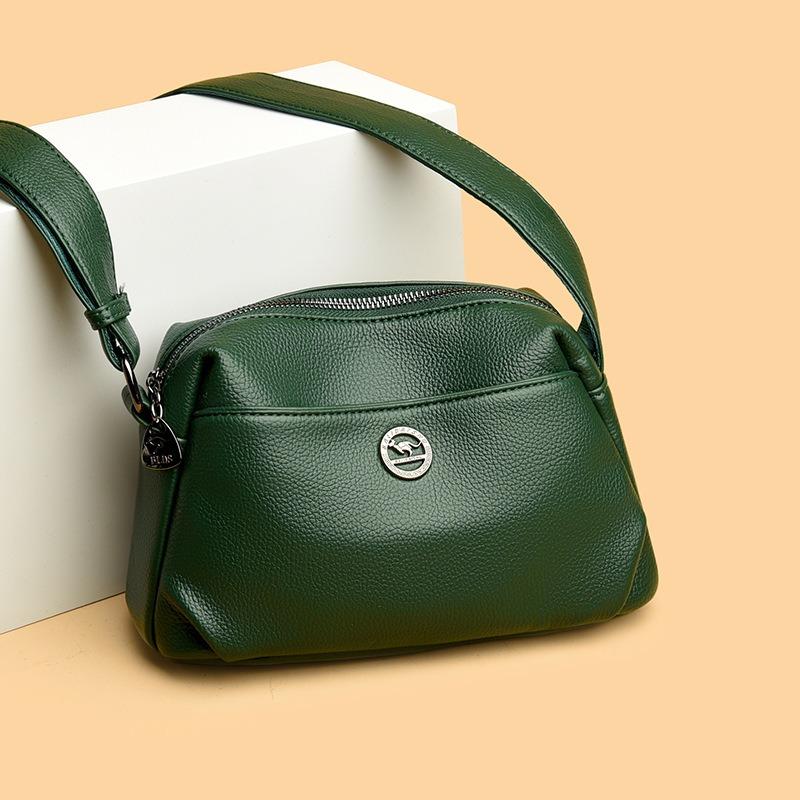 New Bag Women's Fashion Lychee Pattern Shoulder Bag Versatile Messenger Small Square Bag