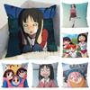 AAzumanga Daioh Kissenbezug Sofa Dekoration Zuhause Zweiseitiger Druck Plüsch Quadratisch Wurf Kissenbezug