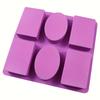 6-Pattern Soap Mold Set - Versatile Designs for Creative Soap Making - Durable & Easy Release Silicone, Oven Safe, Reusable