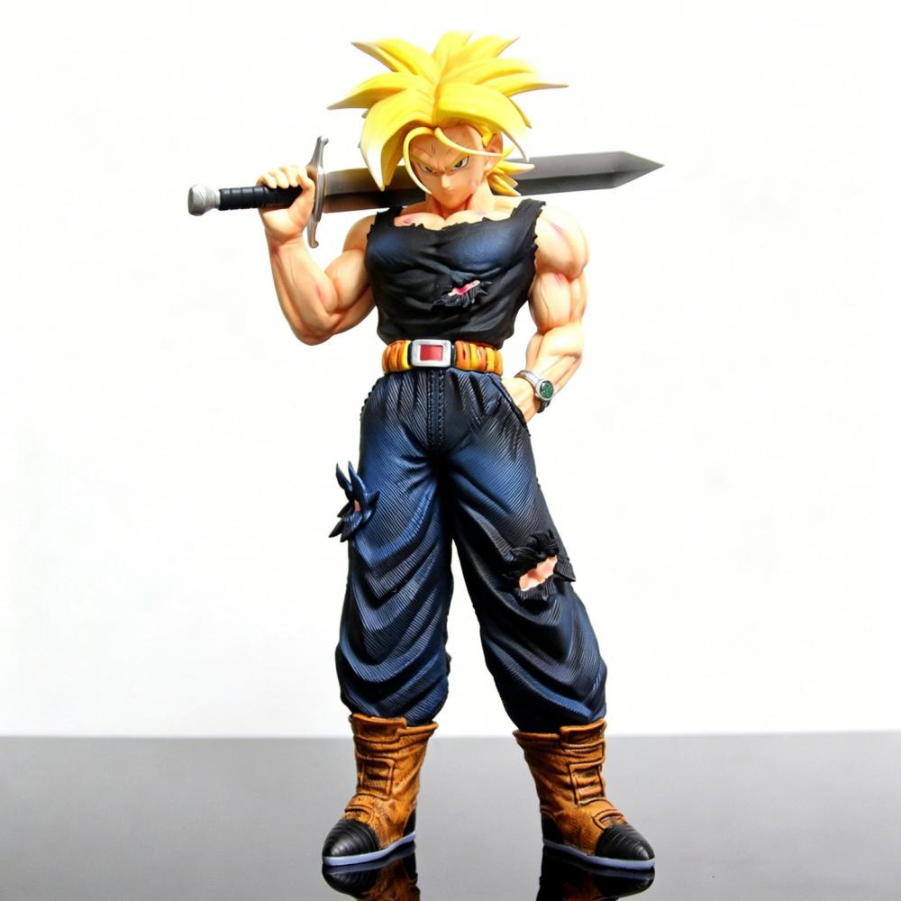 30cm/11.81inch Dragon Ball Z Trunks Figure Future Trunks Statue Anime Super Saiyan Action Figures Collection Mode Toys Gifts