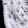 Spooky Party Supplies Halloween Glow-in-the-Dark Spider Web, 20/40/60/100/120/200/300g Luminous Web with Mini Spiders, Celebration Reusable Decor for