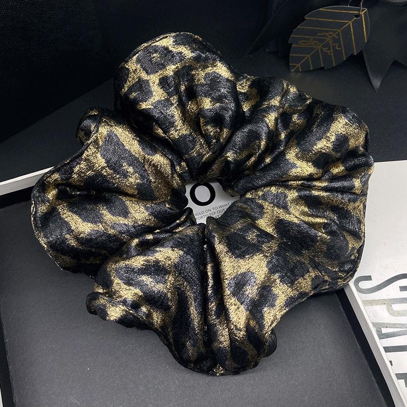 Korean Pearlescent Leopard Print Gradient Pleated Hair Tie 2026
