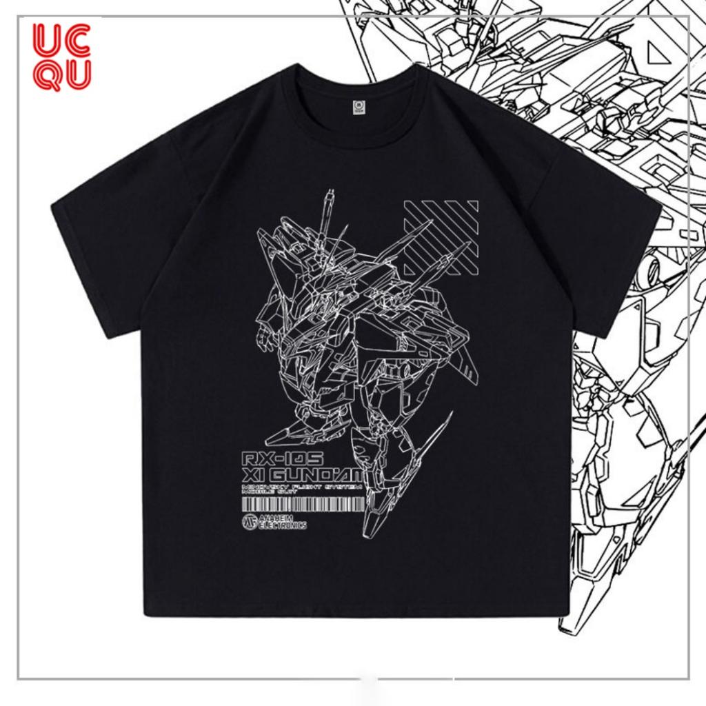 Mobile Warrior Gundam Graphic T Shirts for Men Summer Men's Short Sleeved Cotton T-shirt Harajuku Street Boys Tops Clothing